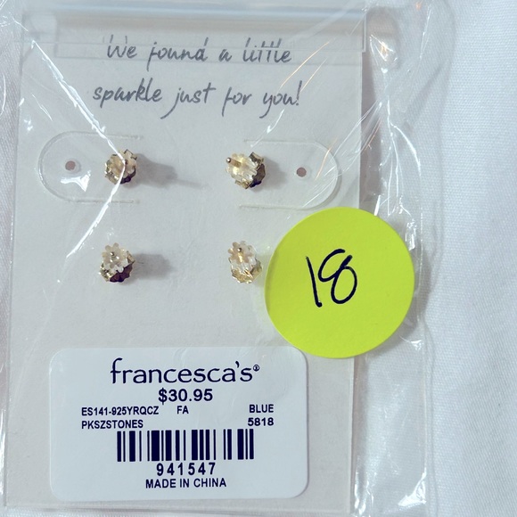 Julianne Cubic Zirconia Stud Set - Picture 2 of 2